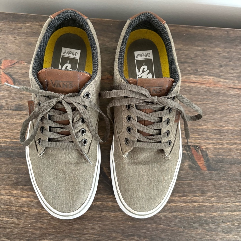 Vans Men's Olive Green Ortholyte Lace Up Shoes - Picture 3 of 11
